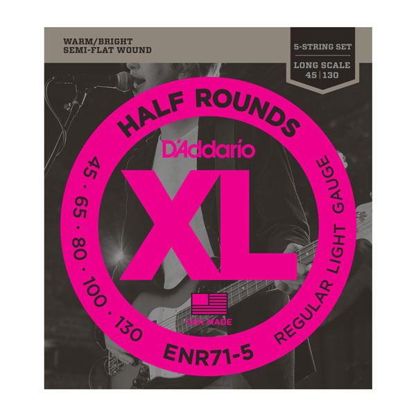 

Струны для бас-гитары D'ADDARIO ENR71 5