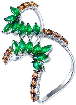 

Кольцо из серебра р. 18,5 Джей Ви SR-B02243BC1, фианит, SR-B02243BC1