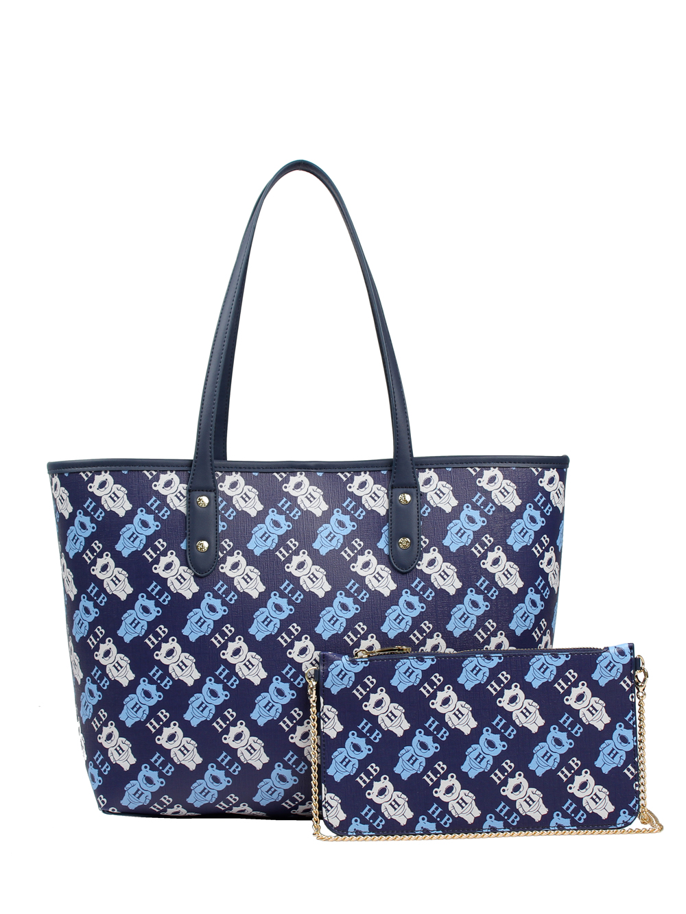 Комплект (сумка+косметичка) женский Henney Bear 10638, синий