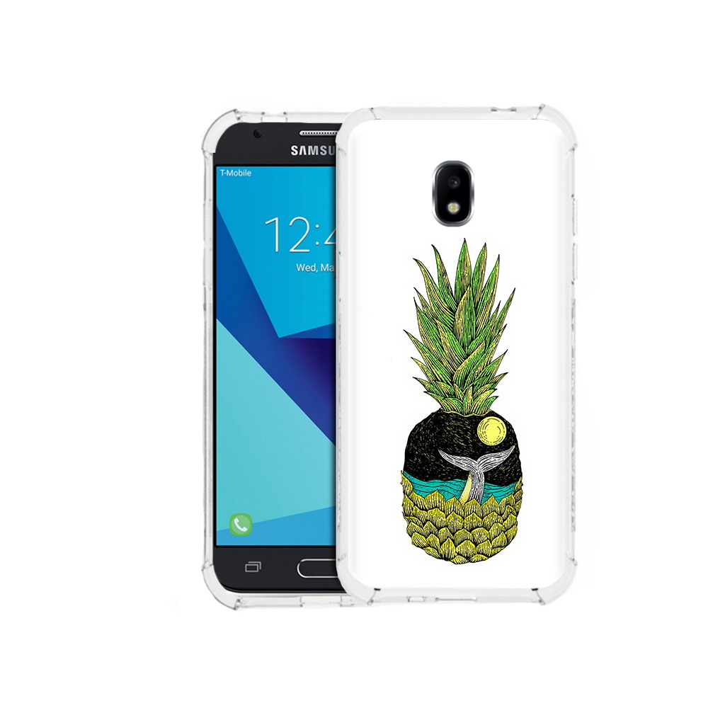 

Чехол MyPads Tocco для Samsung Galaxy J3 (2017) ананас с китом (PT74067.575.220), Прозрачный, Tocco