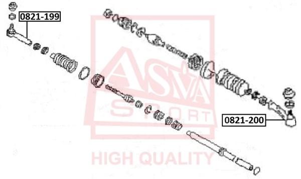 

Наконечник Рулевой Правый ASVA 0821199