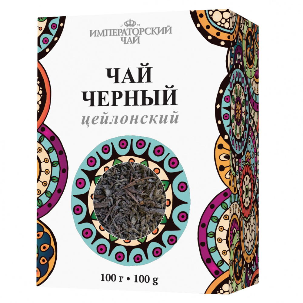 Чай черный Императорский чай Цейлонский, листовой, 100 г