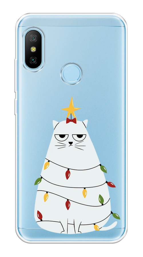 

Чехол на Xiaomi Redmi 6 Pro/6 Plus/Mi A2 Lite "Котик в гирлянде", Белый;красный;желтый, 33950-1