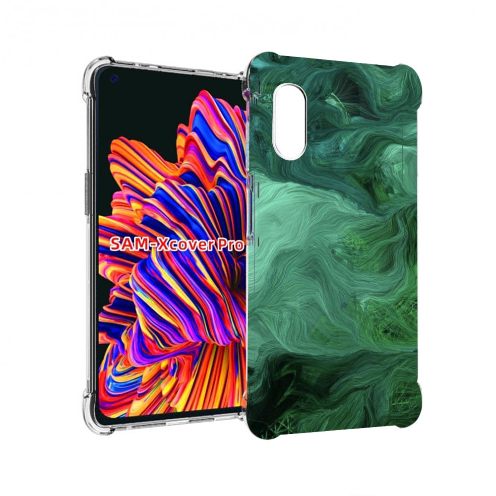 

Чехол MyPads зеленые нити для Samsung Galaxy Xcover Pro 1, Прозрачный, Tocco