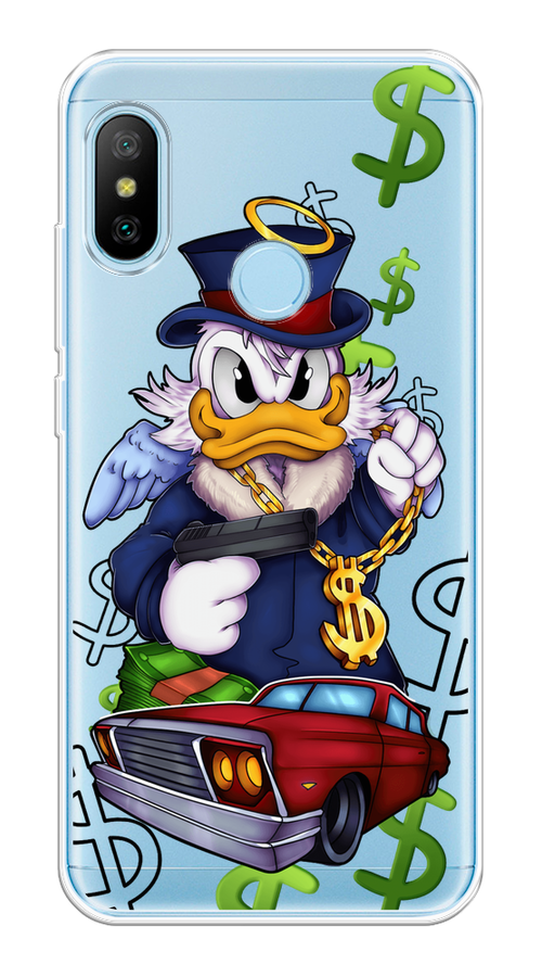 

Чехол на Xiaomi Redmi 6 Pro/6 Plus/Mi A2 Lite "Scrooge McDuck with a Gold Chain", Красный;синий;белый, 34050-6