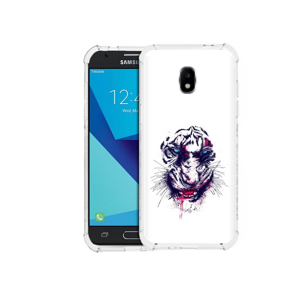 

Чехол MyPads Tocco для Samsung Galaxy J3 (2017) безумный тигр (PT74067.575.228), Прозрачный, Tocco