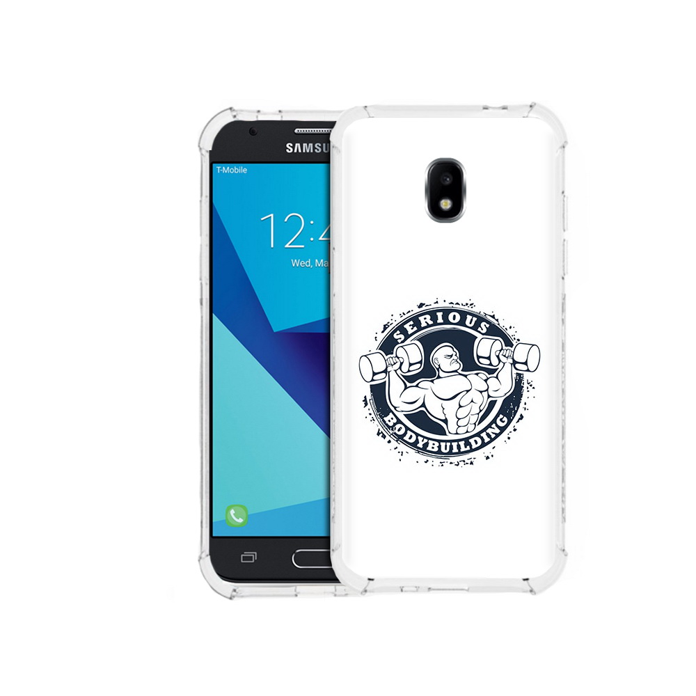 

Чехол MyPads Tocco для Samsung Galaxy J3 (2017) бодибилдинг воля к победе, Прозрачный, Tocco