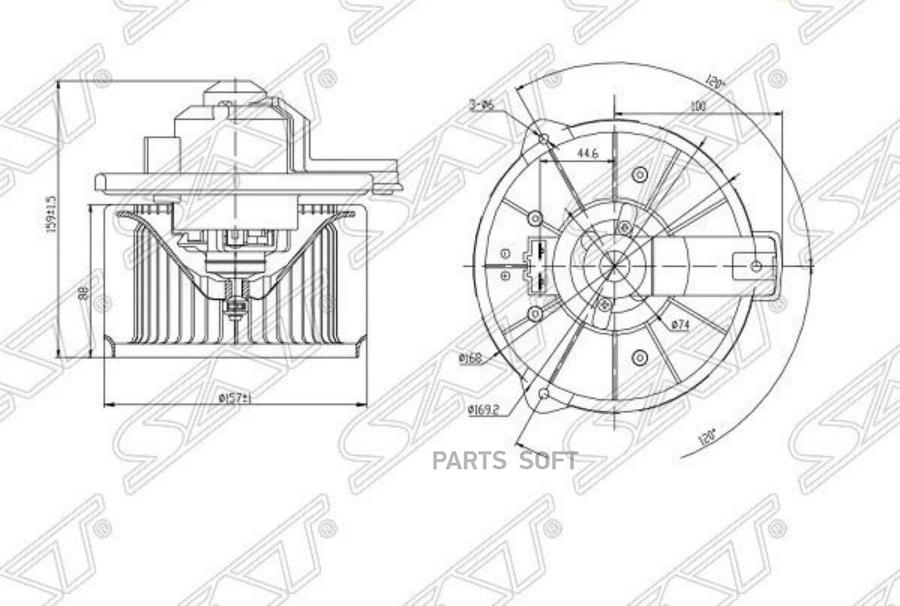 

Мотор Печки Toyota Land Cruiser 100/Lx470 Type A 9