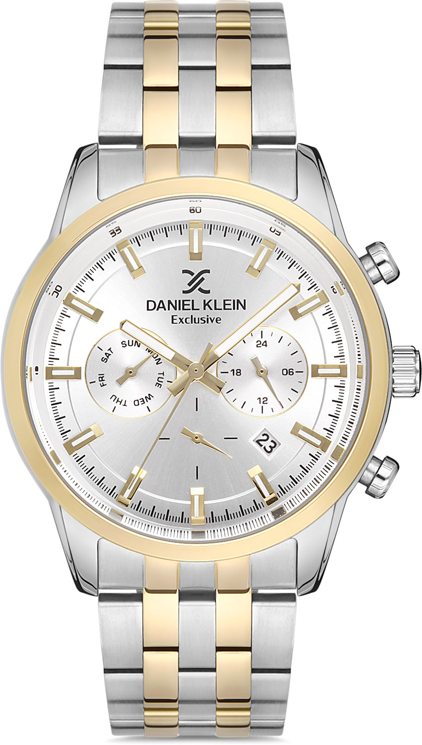 фото Наручные часы мужские daniel klein dk.1.12918-5 золотистые/серебристые