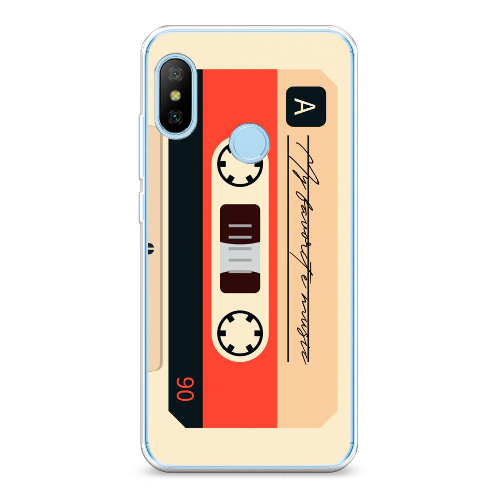 

Чехол на Xiaomi Redmi 6 Pro/6 Plus/Mi A2 Lite "Бежевая кассета", Черный;красный;бежевый, 34250-6