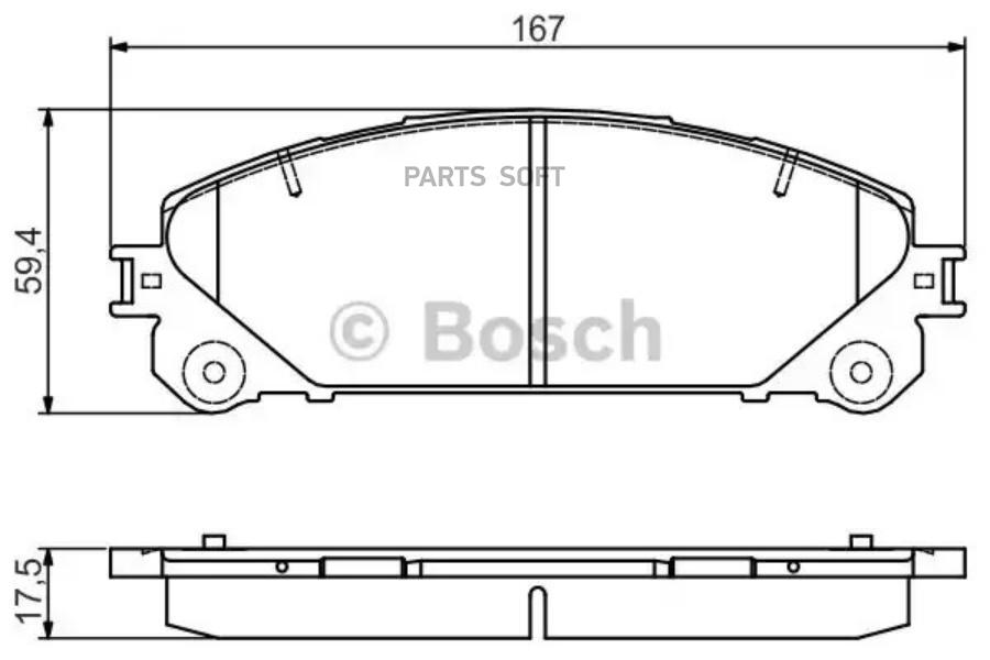 

Колодки тормозные дисковые передние LEXUS RX 09-/TOYOTA HIGHLANDER 07-
