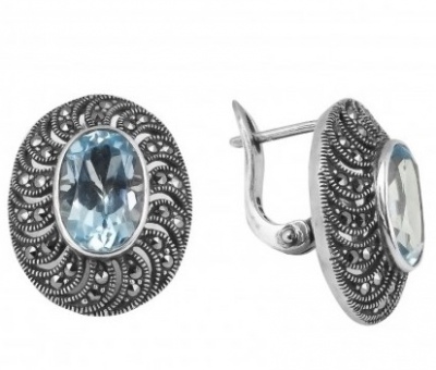 

Серьги из серебра с марказитом Марказит HE704-7247, HE704-7247