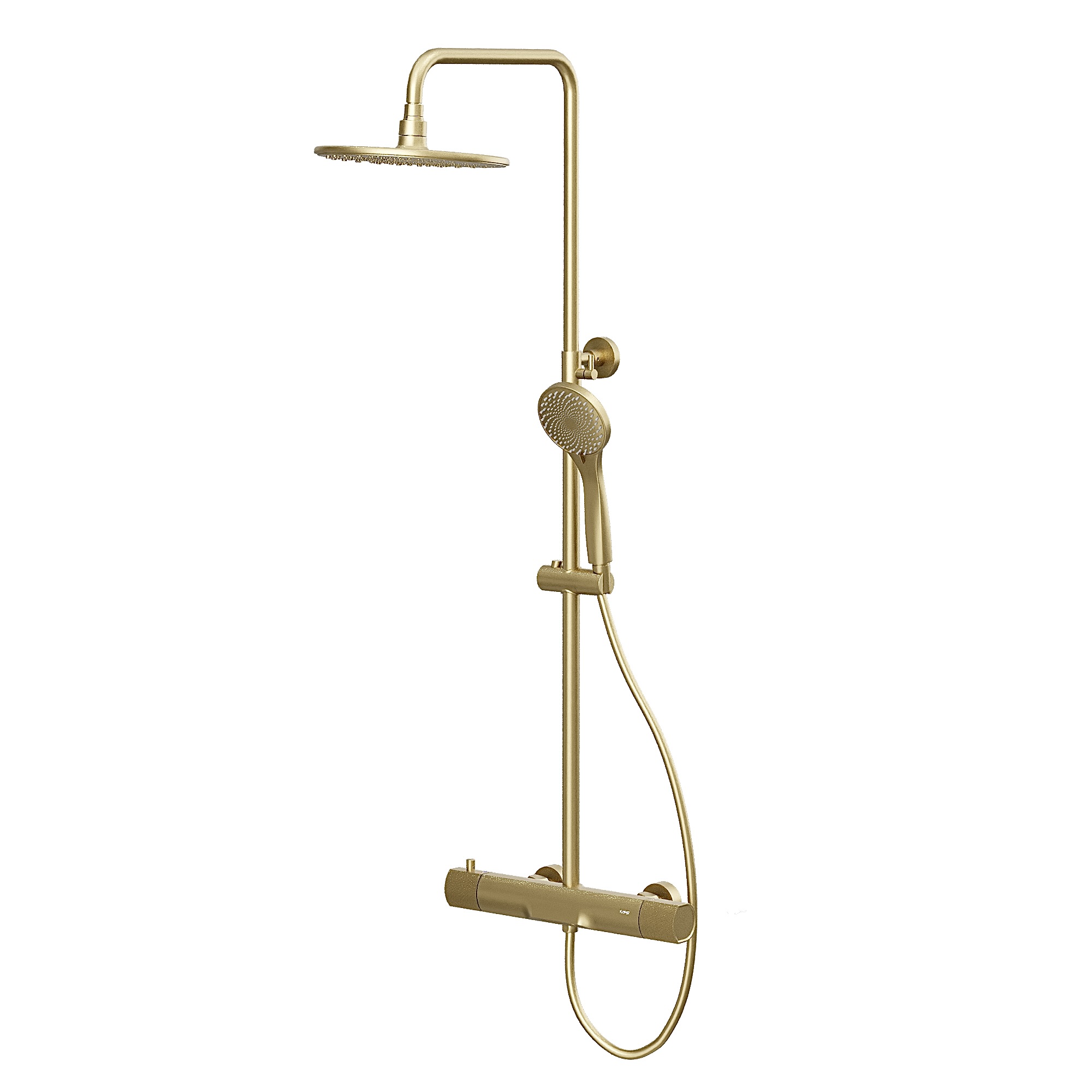 

Душевая система Kohr THERMOSTATIC SUN с термостатом брашированное золото 1WN180304BG-0000A, Золотистый, Thermostatic Sun 1WN180304