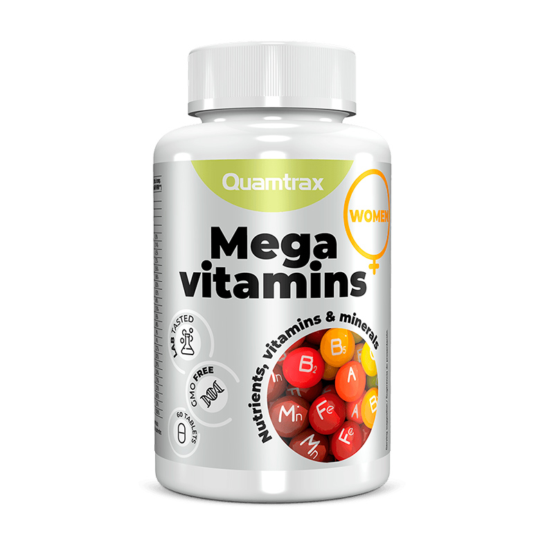фото Витаминно-минеральный комплекс quamtrax nutrition mega vitamins for women 60 таблеток