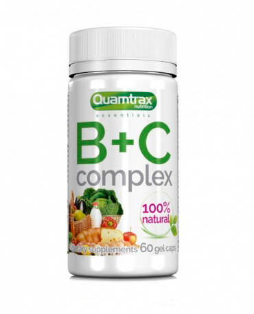 

Витаминный комплекс Quamtrax Nutrition B+C Complex 60 капсул, B+C Complex