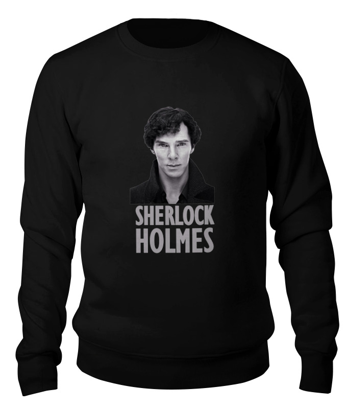 

Свитшот Printio Sherlock holmes черный 2XL, Sherlock holmes