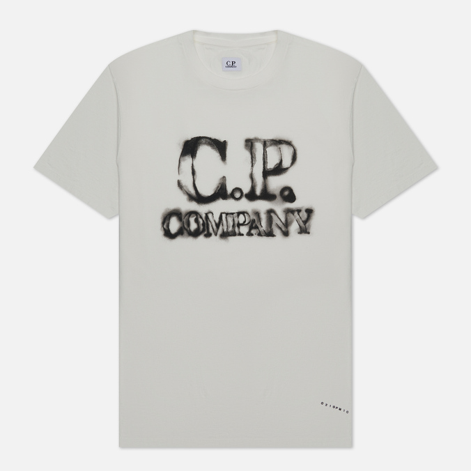 

Мужская футболка C.P. Company 24/1 Jersey Blurry Logo белый, Размер M, 24/1 Jersey Blurry Logo