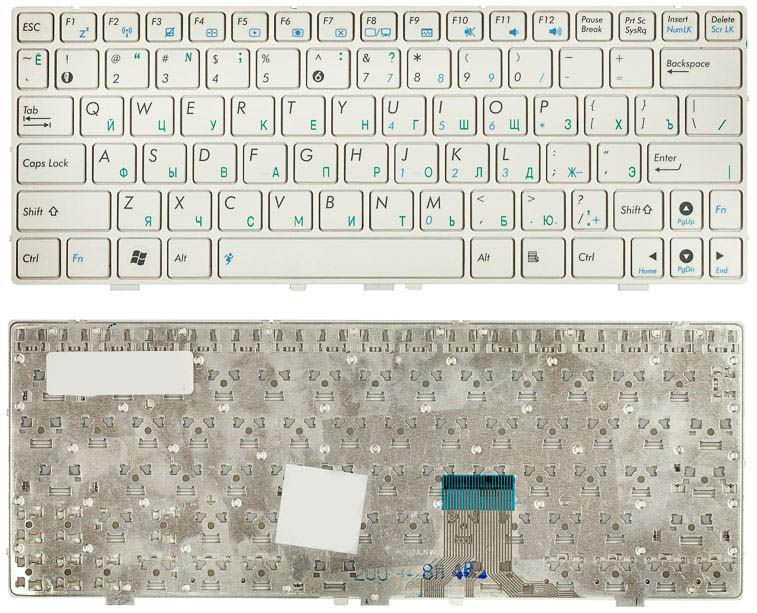 

Клавиатура для ноутбука Asus Eee PC 1000 1000H 1000HD белая
