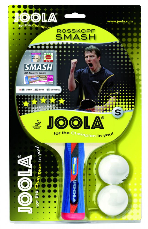 фото Ракетка для настольного тенниса joola rosskopf smash, коническая ручка, 5 звезд