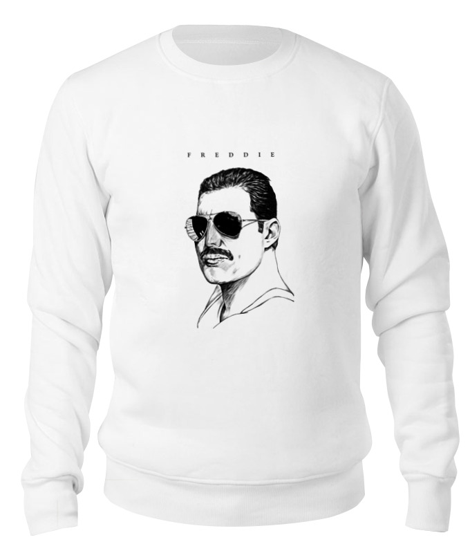

Свитшот Printio Freddie mercury - queen белый 2XL, Freddie mercury - queen