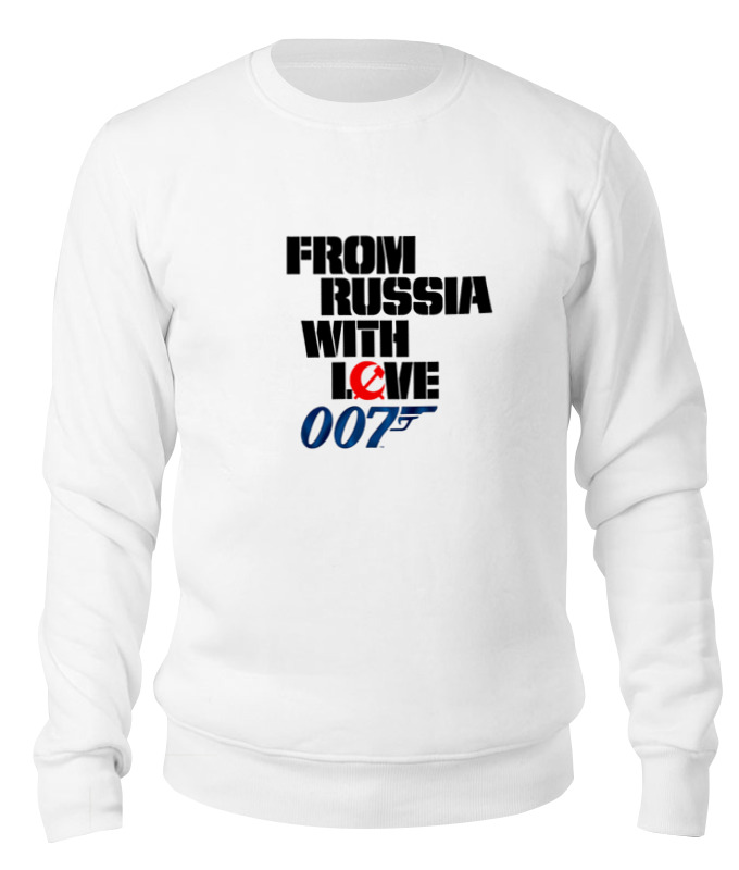 

Свитшот Printio James bond белый 2XL, James bond