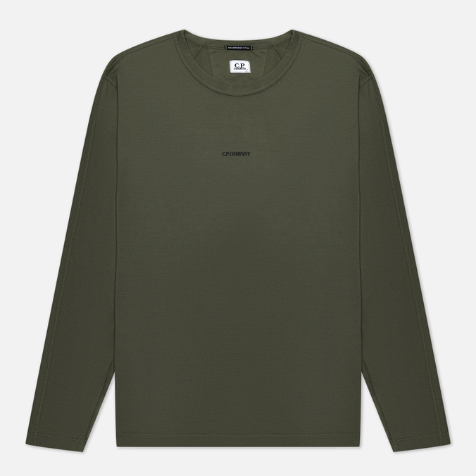 

Мужской лонгслив C.P. Company 70/2 Mercerized Jersey Twisted Logo зелёный, Размер M, 70/2 Mercerized Jersey Twisted Logo