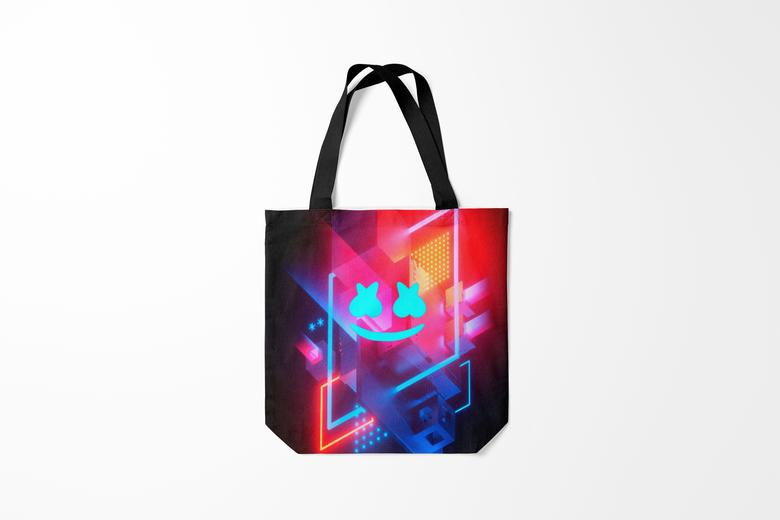 

Сумка шoппер унисекс Burnettie Marshmello, черный, Marshmello