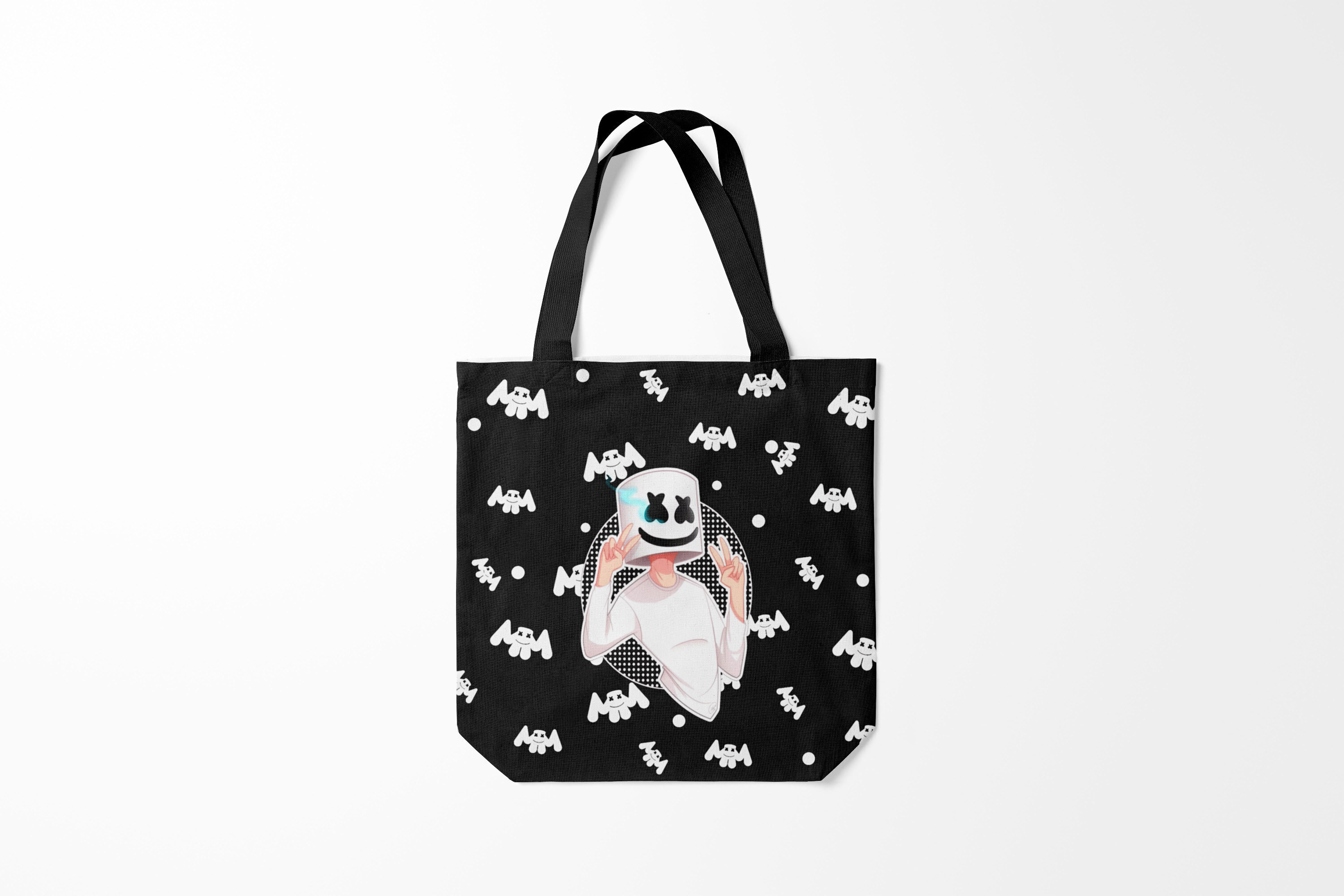 

Сумка шoппер унисекс Burnettie Marshmello, черный, Marshmello