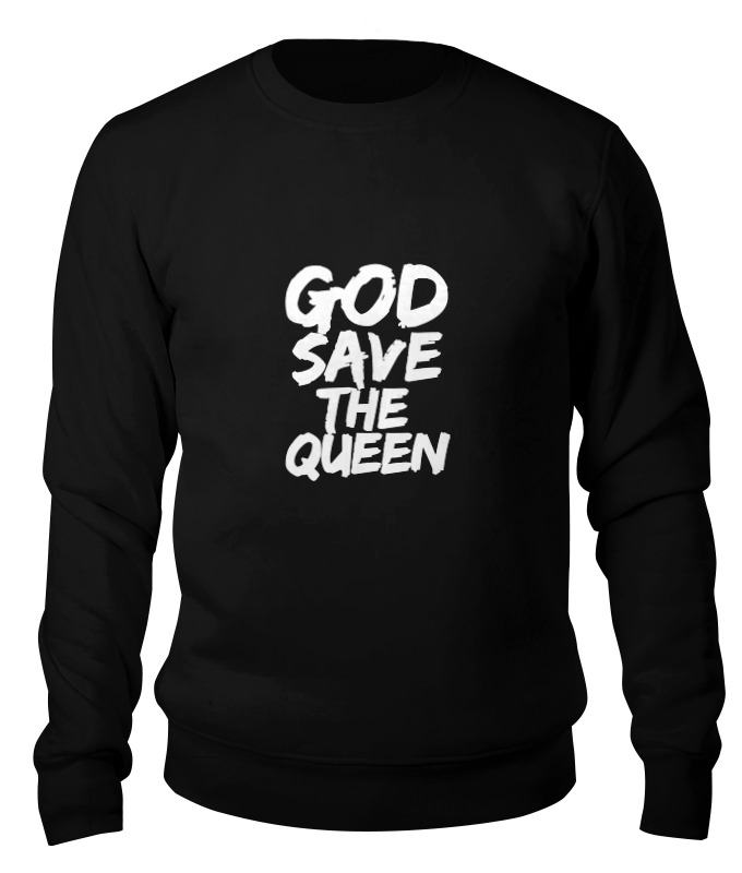 

Свитшот Printio God save the queen (боже, храни королеву) черный 2XL, God save the queen (боже, храни королеву)