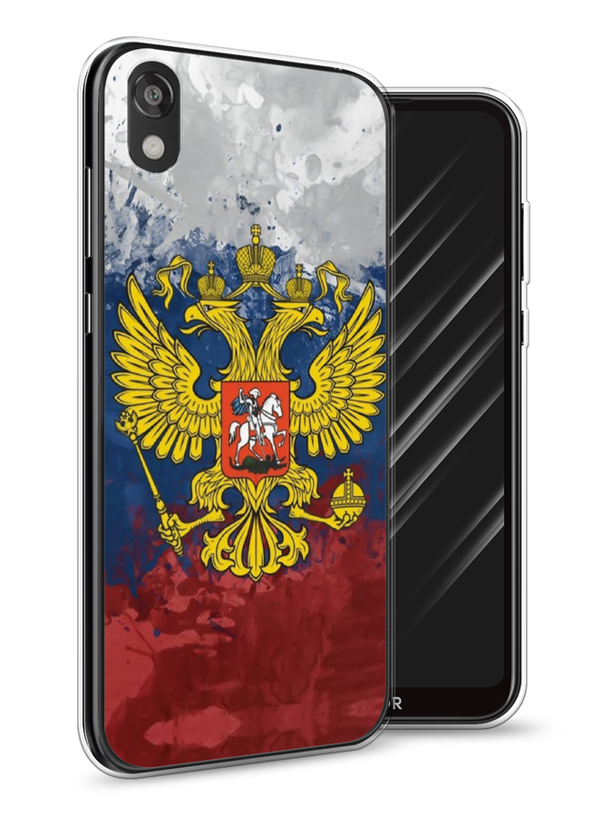 

Чехол Awog на Huawei Y5 2019 "РФ", Белый;синий;красный, 69050-5