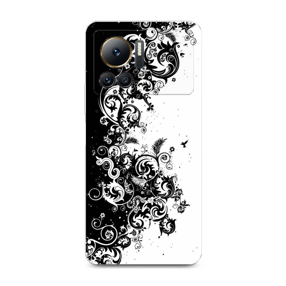 

Чехол на Infinix Note 12 VIP "Черно белый узор", Белый;черный;серый, 3101950-3