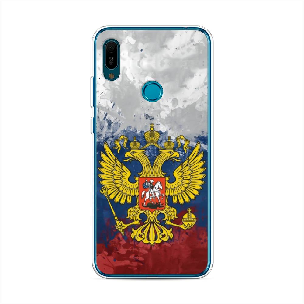 

Чехол Awog на Huawei Y6 2019 "РФ", Белый;синий;красный, 68650-5