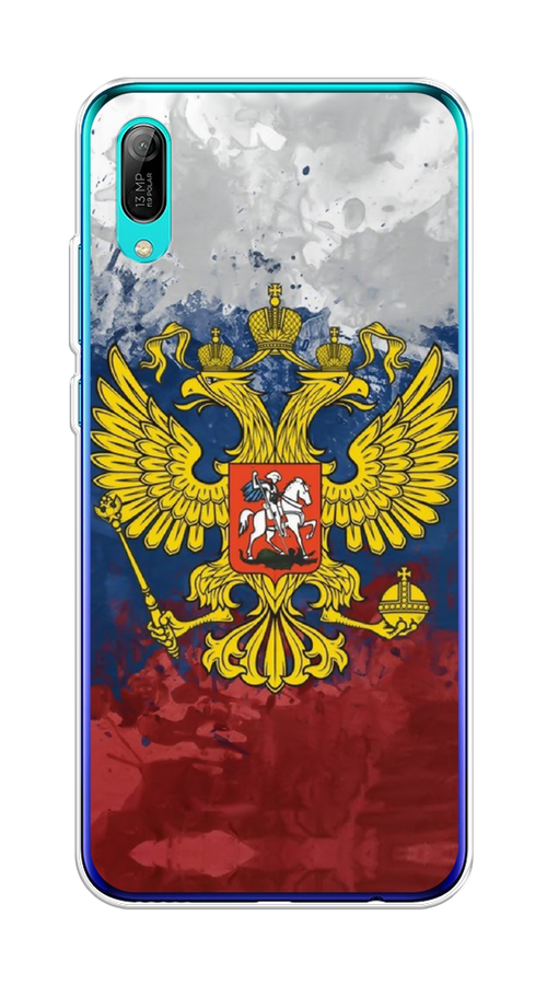 

Чехол Awog на Huawei Y6 Pro (Prime) 2019 "РФ", Белый;синий;красный, 68150-5