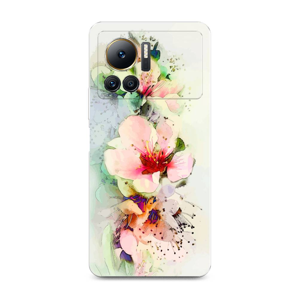 

Чехол на Infinix Note 12 VIP "Нежные цветы", Зеленый;розовый, 3101950-2