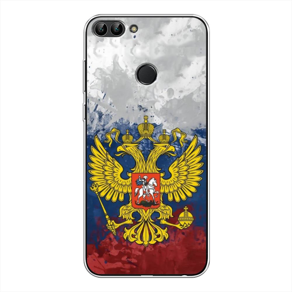 

Чехол Awog на Huawei Y9 2018 "РФ", Белый;синий;красный, 64950-5