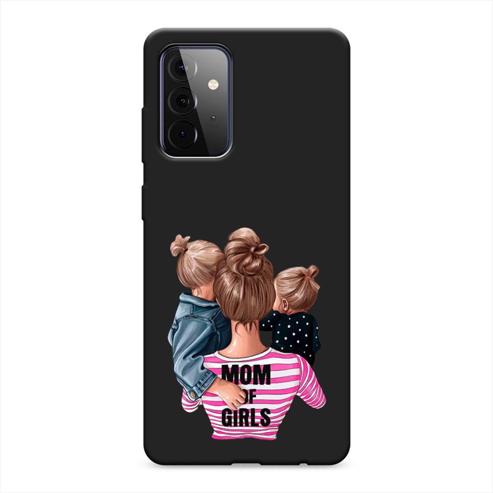 фото Матовый силиконовый чехол "mom of girls" на samsung galaxy a72 awog