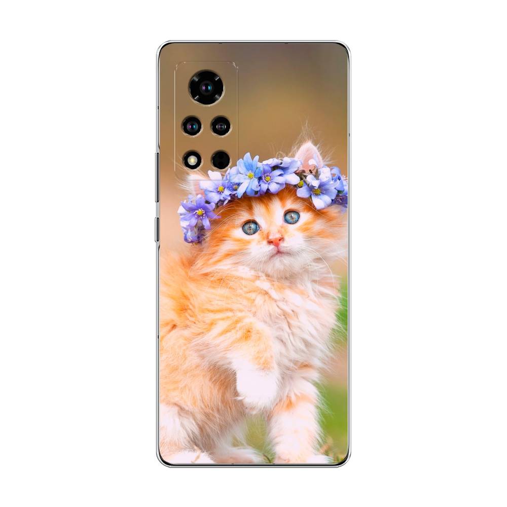

Чехол Awog "Рыжий кот в венке" для Honor V40