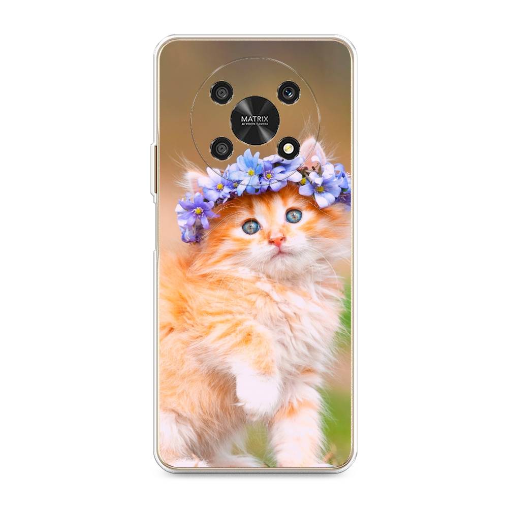 

Чехол Awog "Рыжий кот в венке" для Honor x30