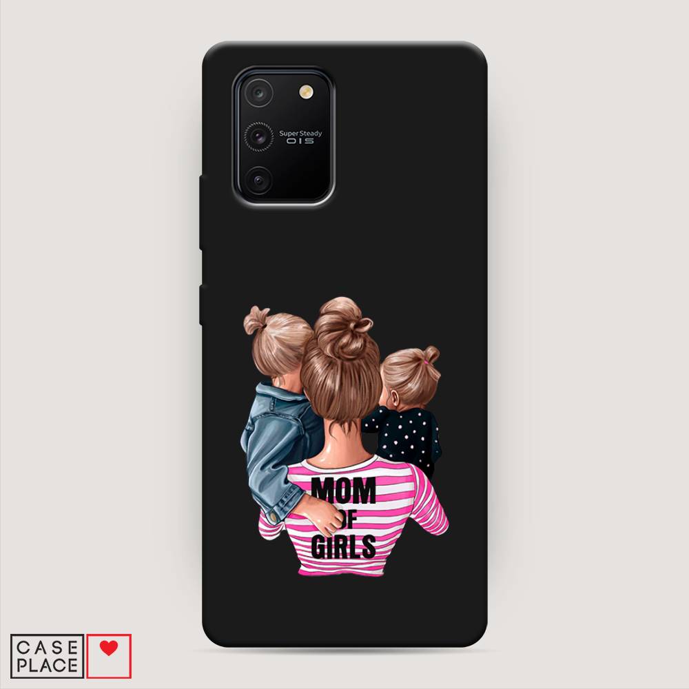 фото Матовый силиконовый чехол "mom of girls" на samsung galaxy a91 awog