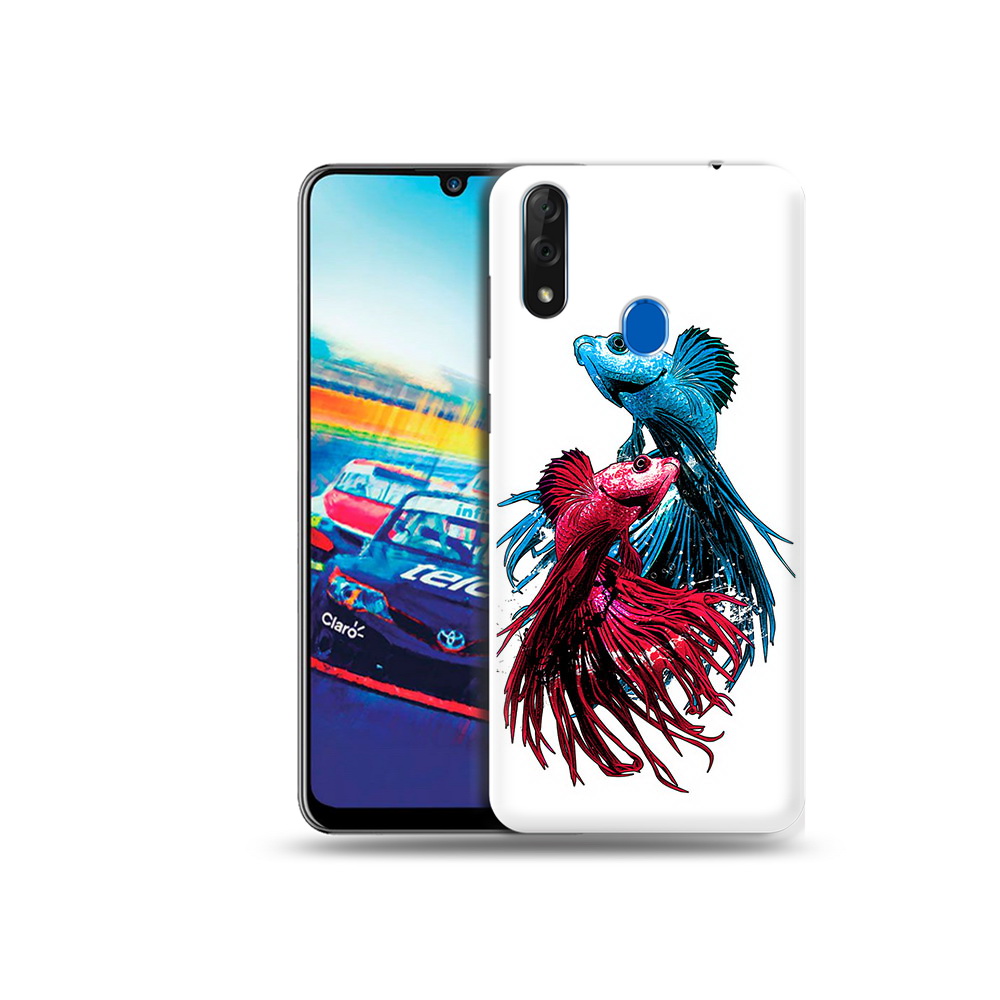 Чехол MyPads Tocco для ZTE Blade V10 рыбы петушки (PT136503.455.592)