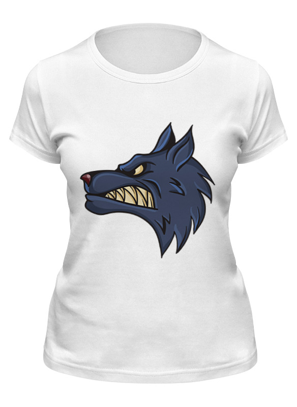 

Футболка мужская Printio Angry wolf белая L, Белый, Angry wolf