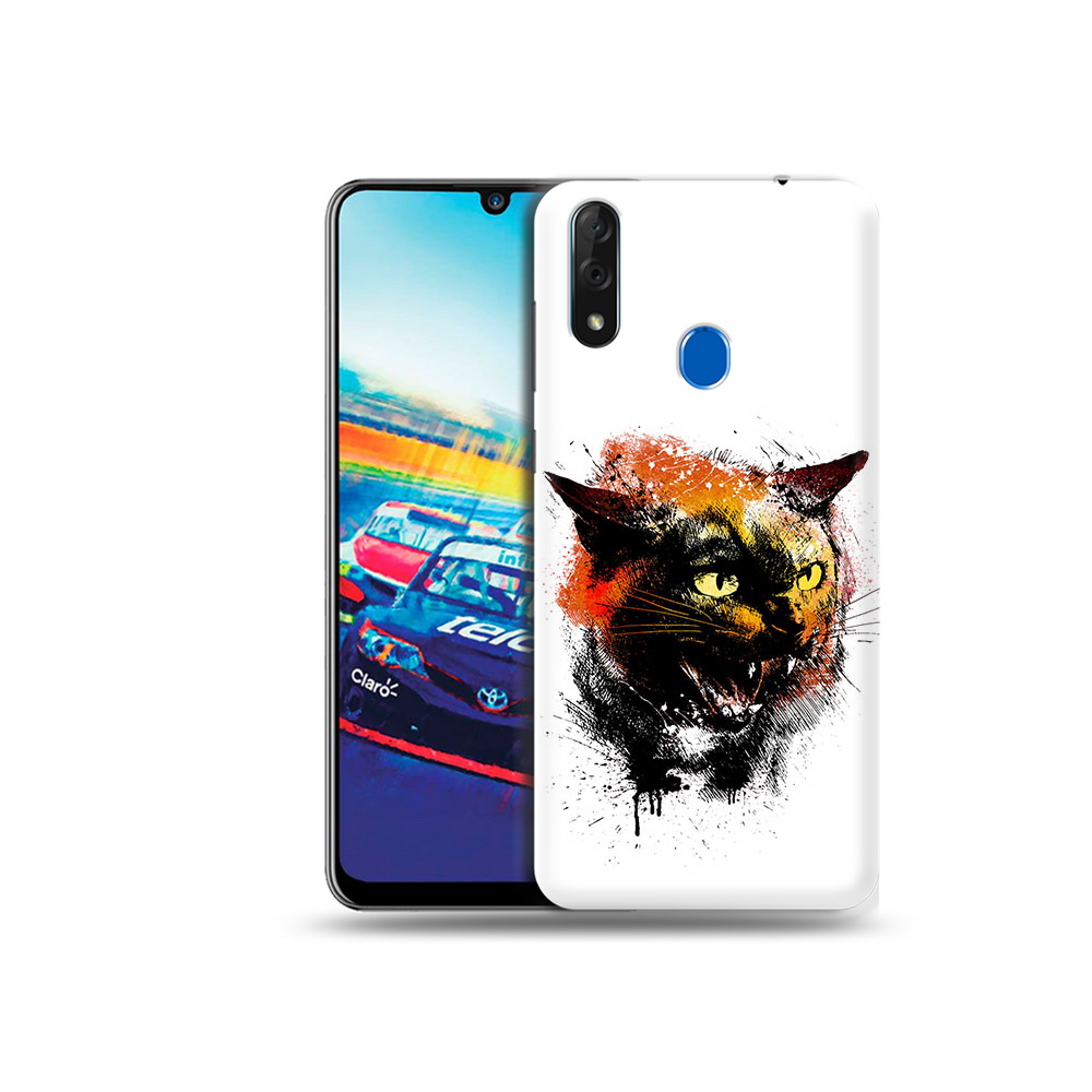 

Чехол MyPads Tocco для ZTE Blade V10 сиамский кот (PT136503.455.598), Прозрачный, Tocco