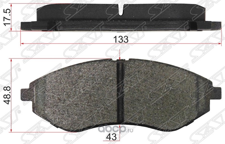 

Колодки тормозные FR CHEVROLET AVEO 03-08