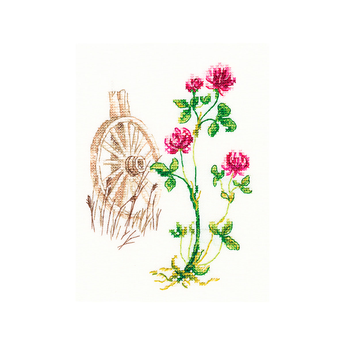 фото Набор для вышивания крестом рто "цветущие травы", 10,5x14 см, арт. m776