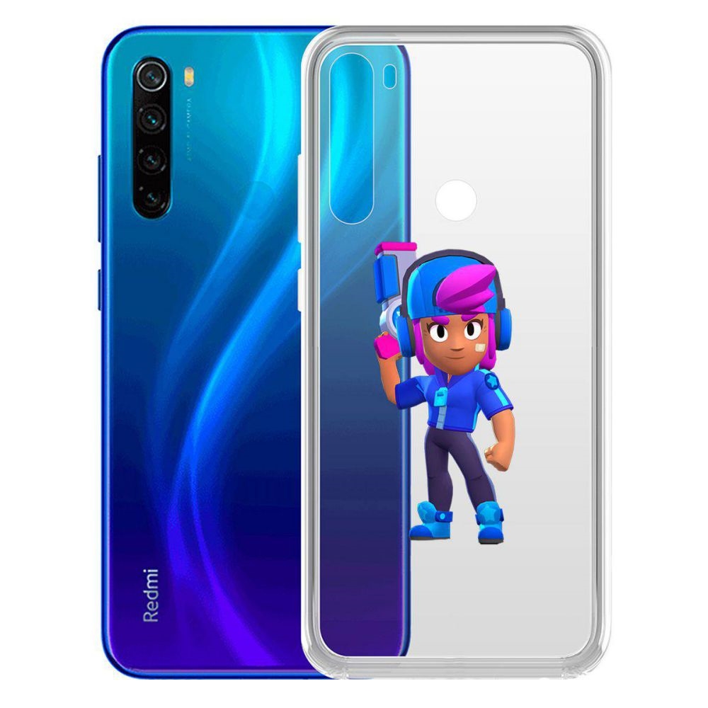 

Чехол-накладка Brawl Stars-Звёздная Шелли для Xiaomi Redmi Note 8/Note 8 (2021)