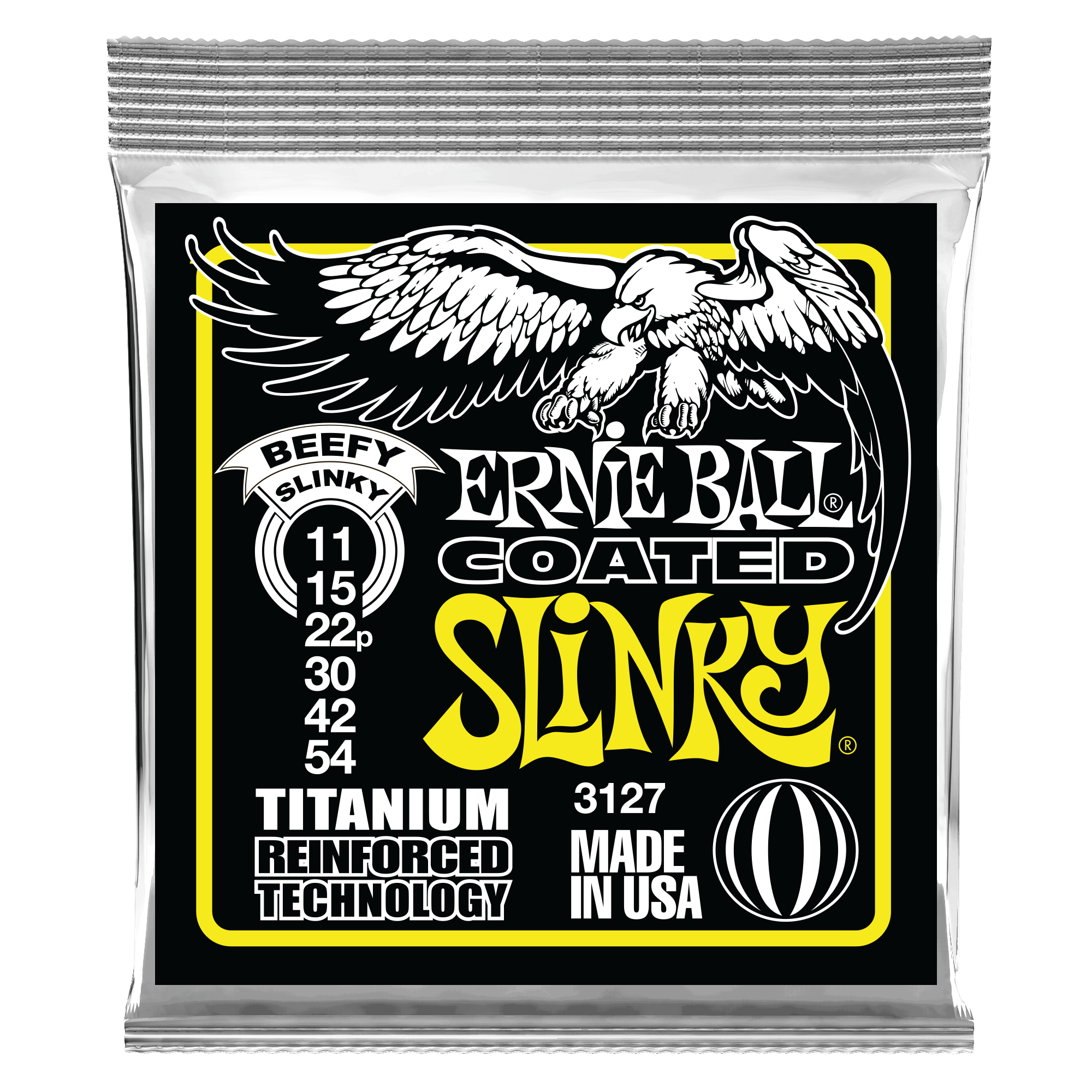 фото Струны для электрогитары ernie ball 3127 beefy slinky 11-54