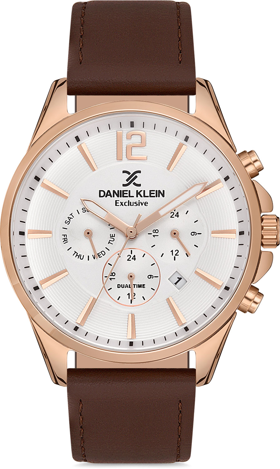 фото Наручные часы мужские daniel klein dk.1.12983-4 коричневые