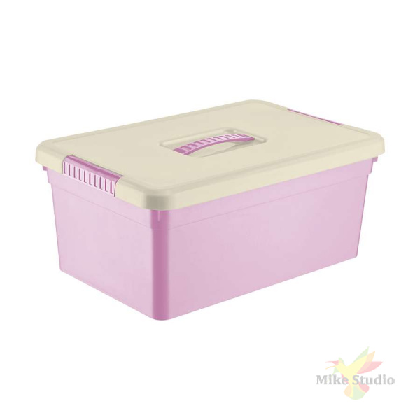 

Ящик для хранения Kid's Box с ручкой 10л розовый