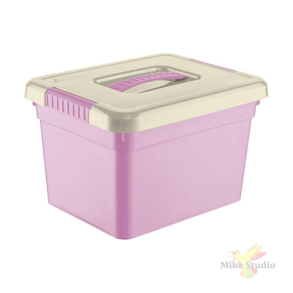 

Ящик для хранения Kid's Box с ручкой 5л розовый