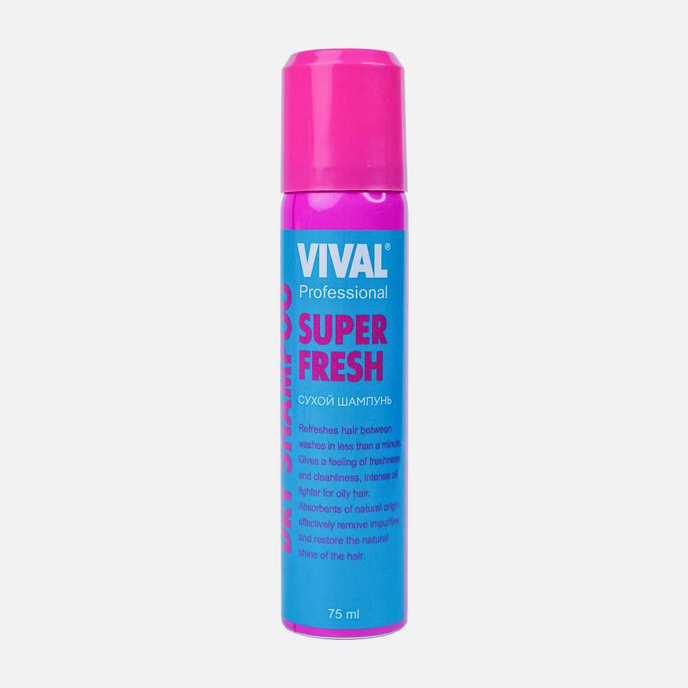 Шампунь сухой Vival Super Fresh 75 мл vival beauty сухой шампунь super fresh